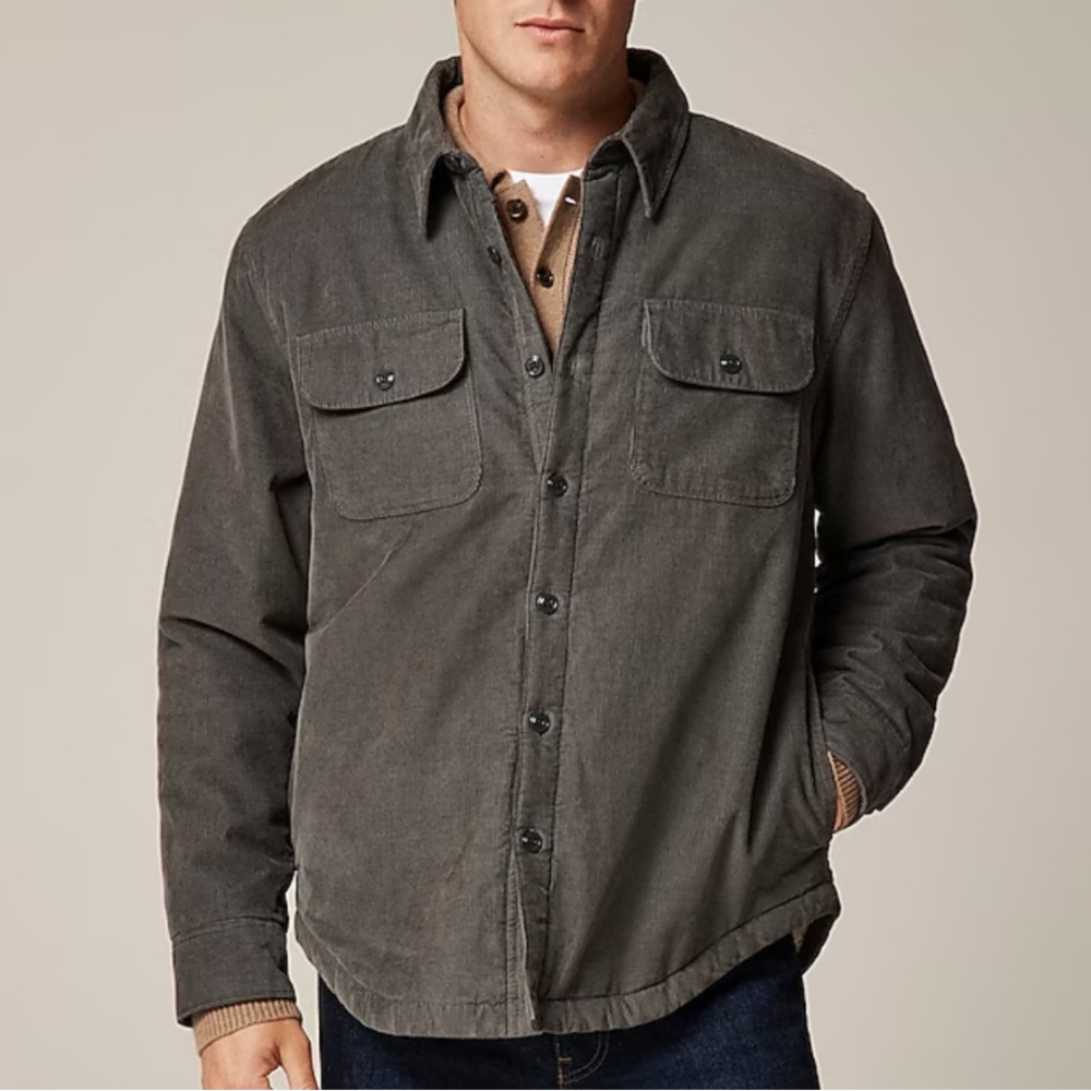 J.Crew Men's Corduroy Buttondown Shirt Jacket